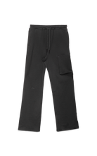 Load image into Gallery viewer, BLACK WIDE LEG SWEATPANTS
