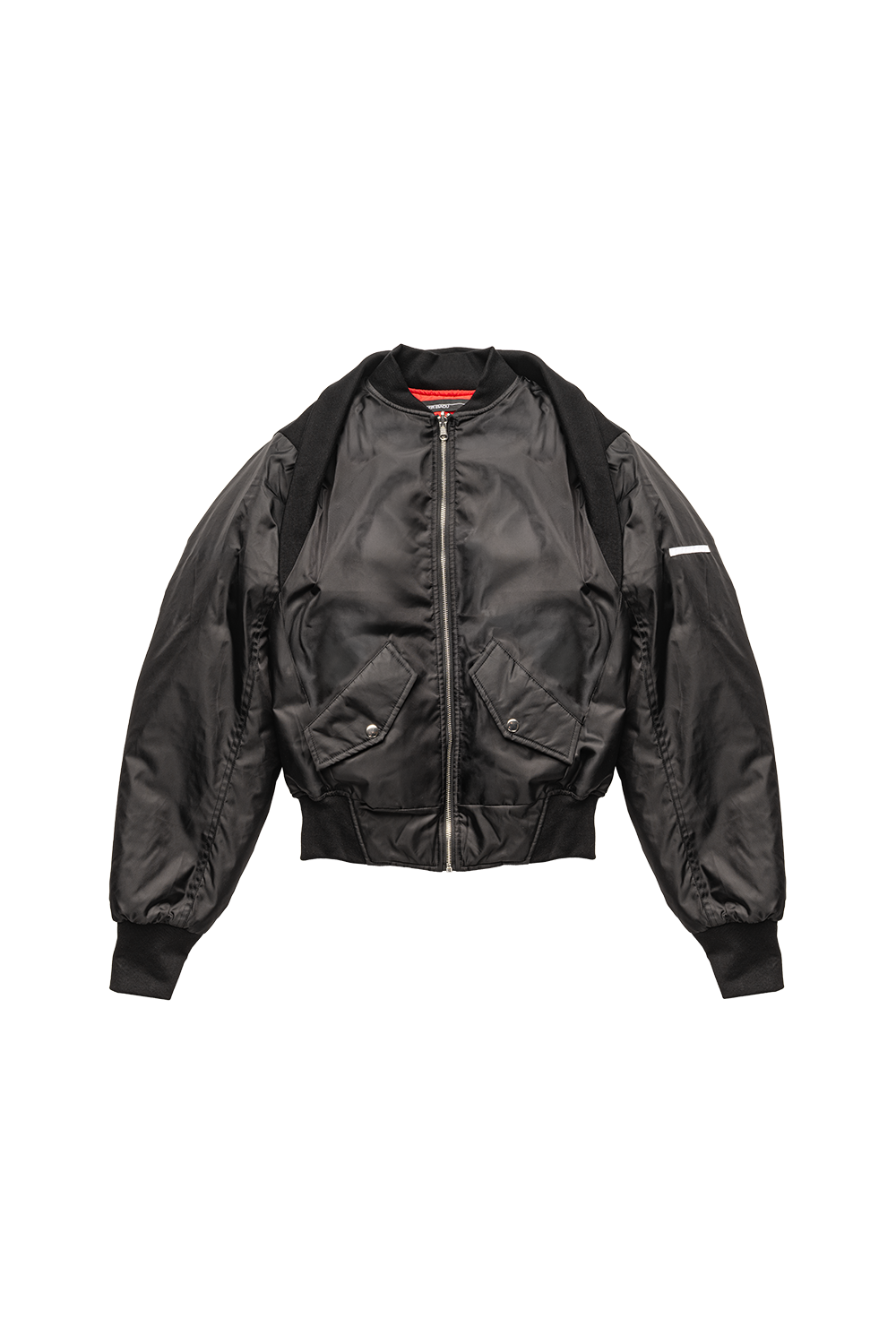 REVERSIBLE BOMBER JACKET IN BLACK