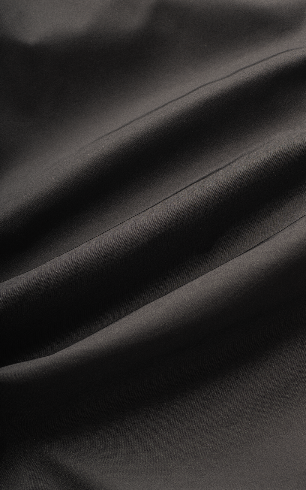 BLACK DOUBLE WAIST TRACK PANTS