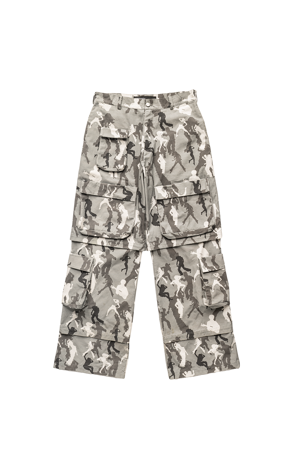 GRAY CAMO CARGO PANT