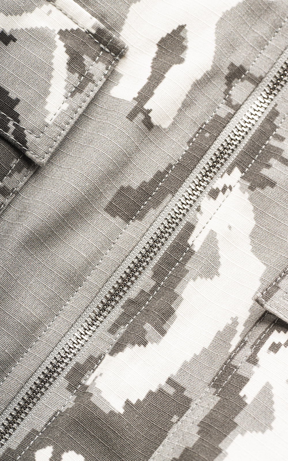 GRAY CAMO BOMBER JACKET