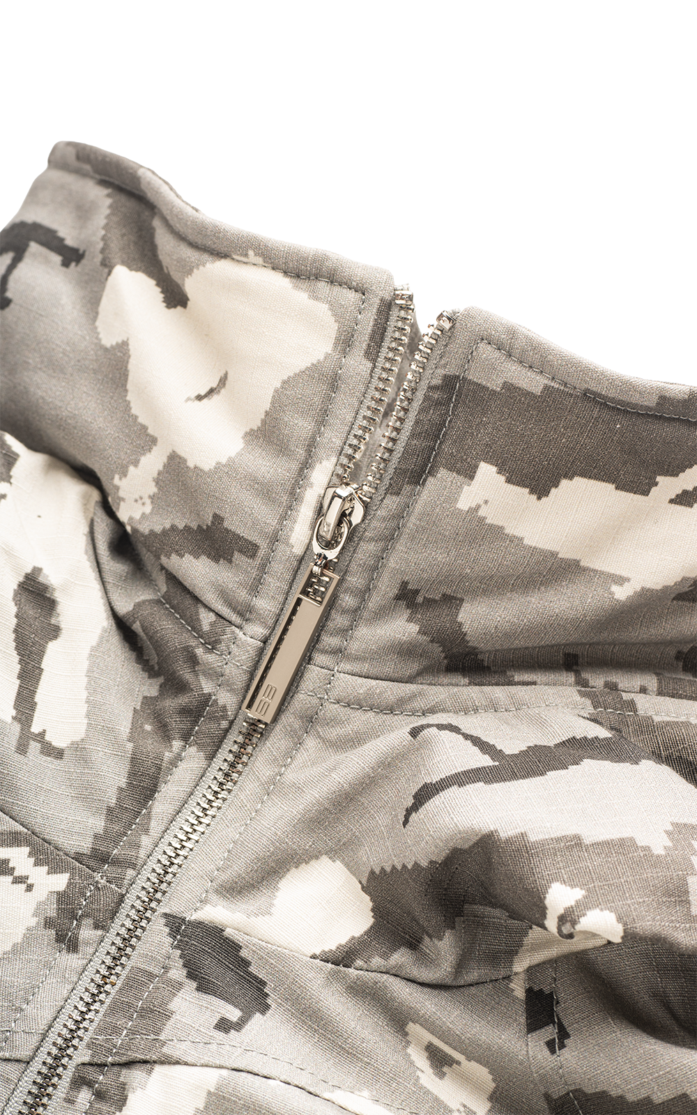 GRAY CAMO BOMBER JACKET