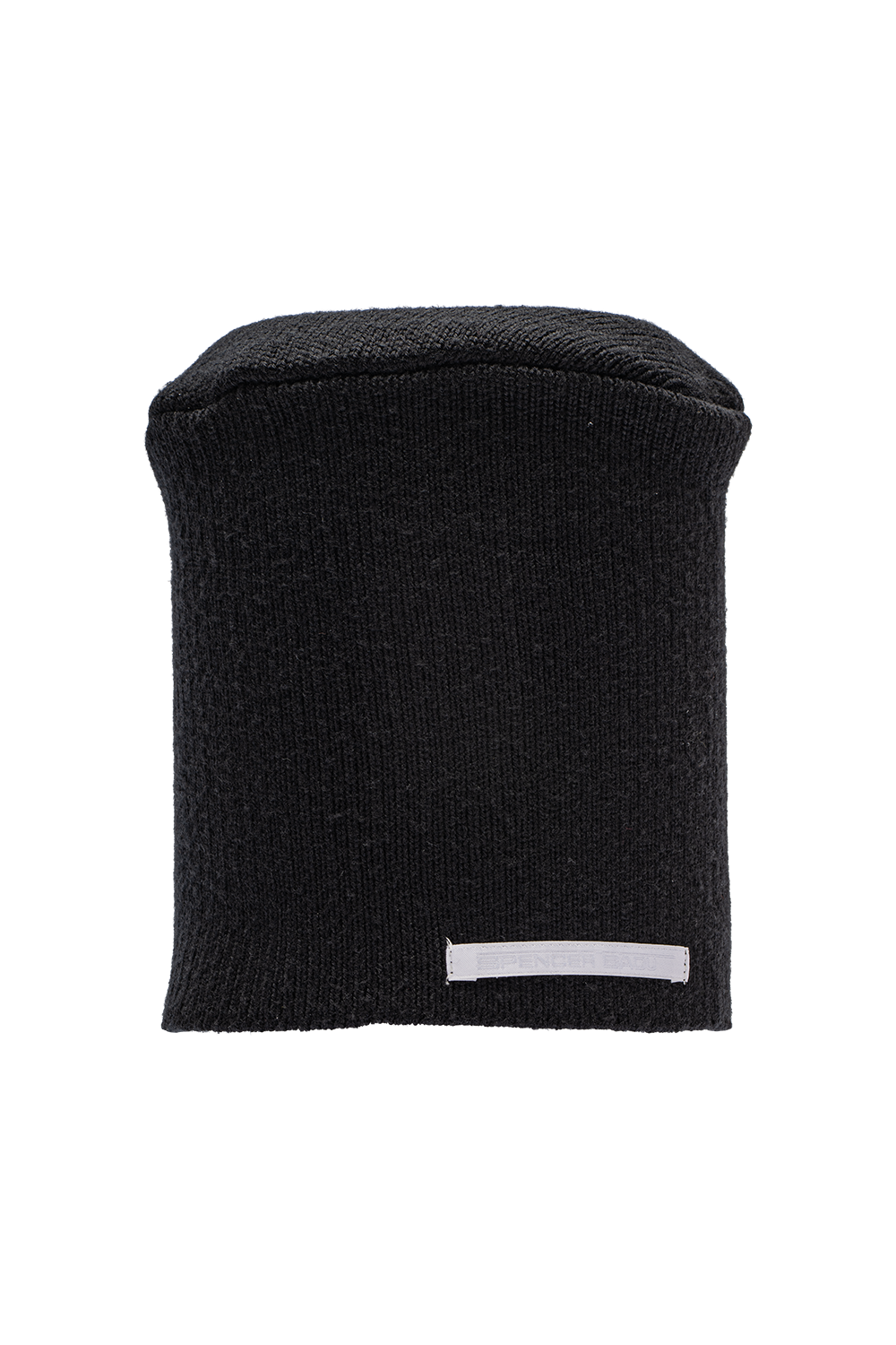 KNITTED OMANI BEANIE IN BLACK