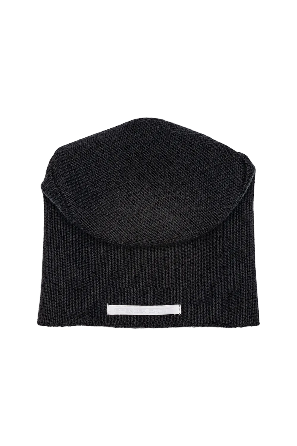 KNITTED OMANI BEANIE IN BLACK