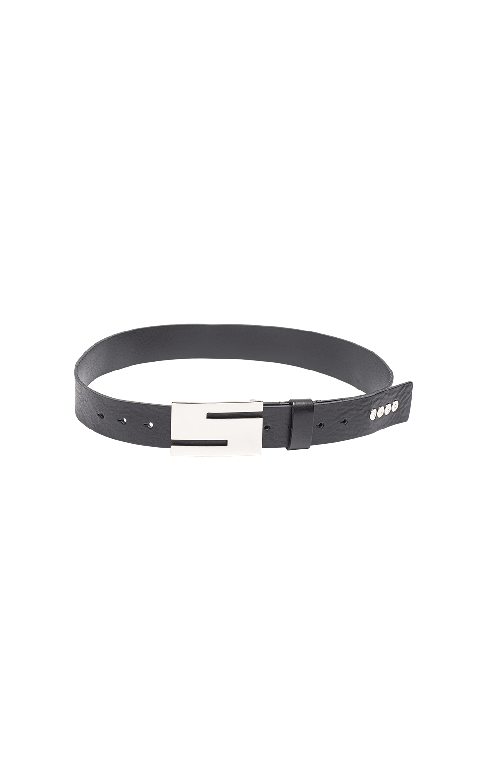 BLACK LEATHER BELT