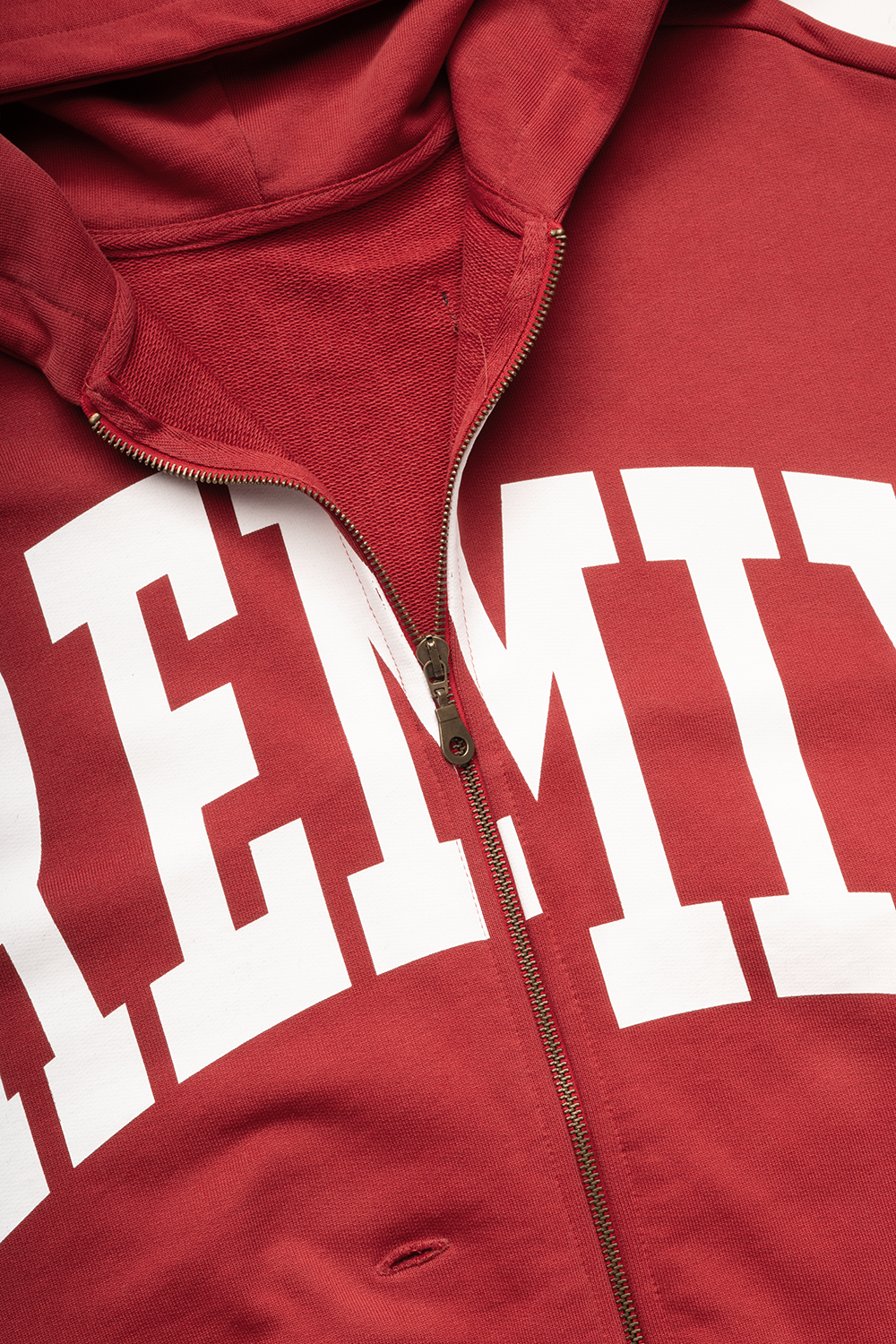 REMIX HOODIE IN BURGUNDY