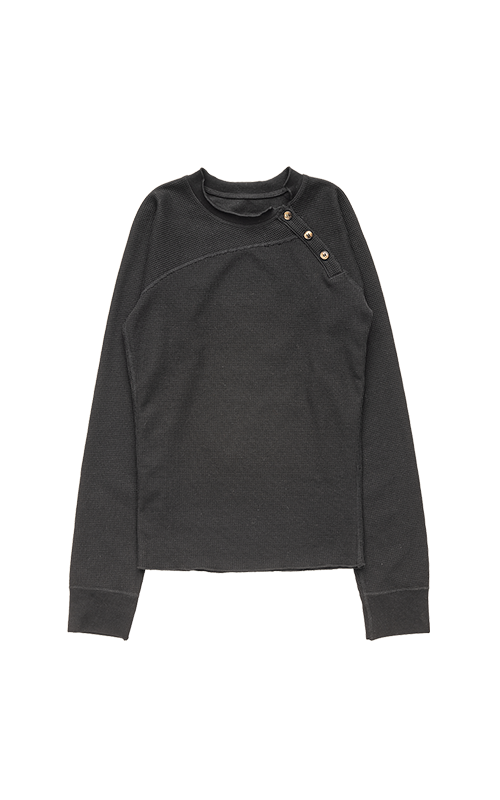 BLACK TWISTED HENLEY