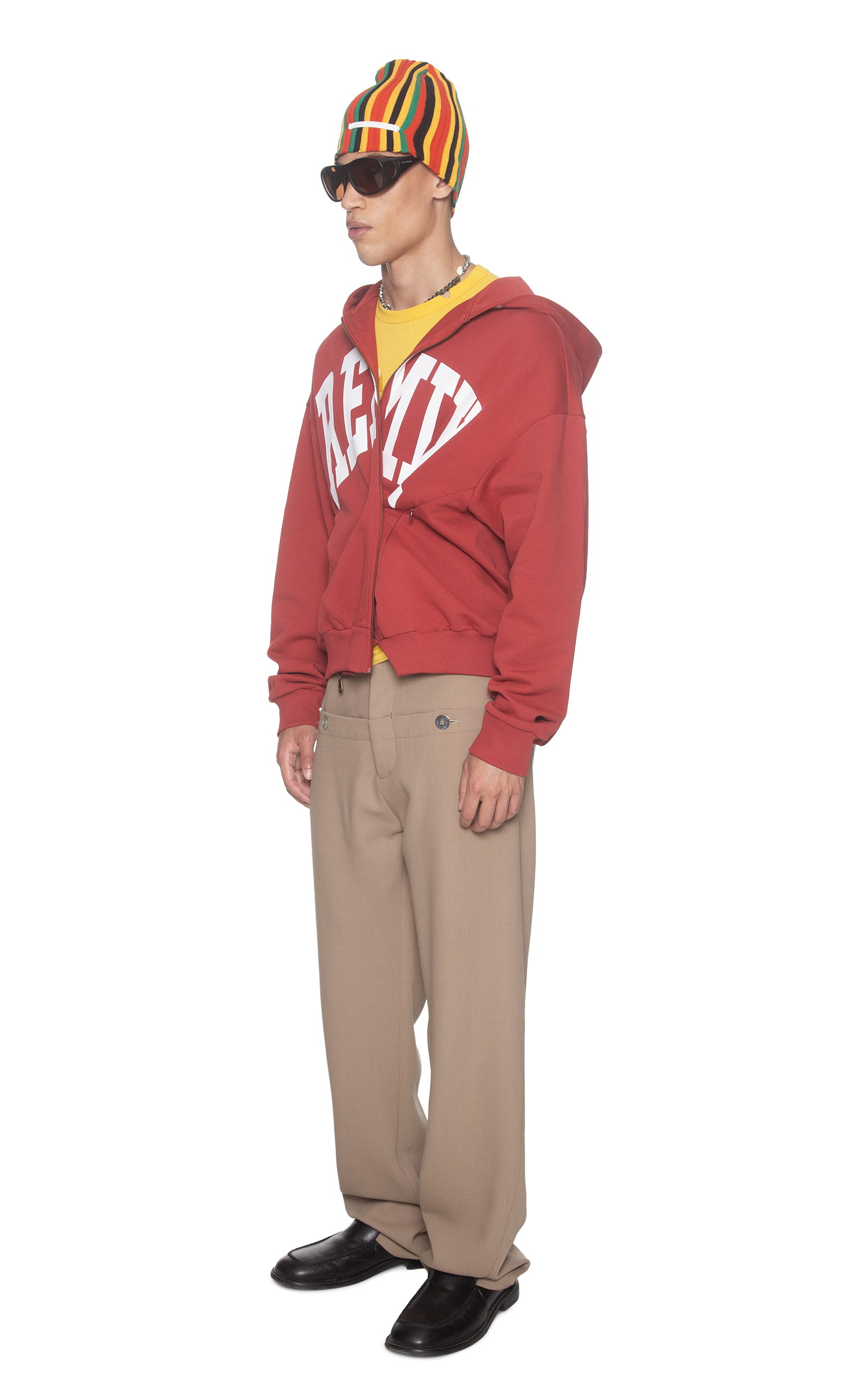 REMIX HOODIE IN BURGUNDY
