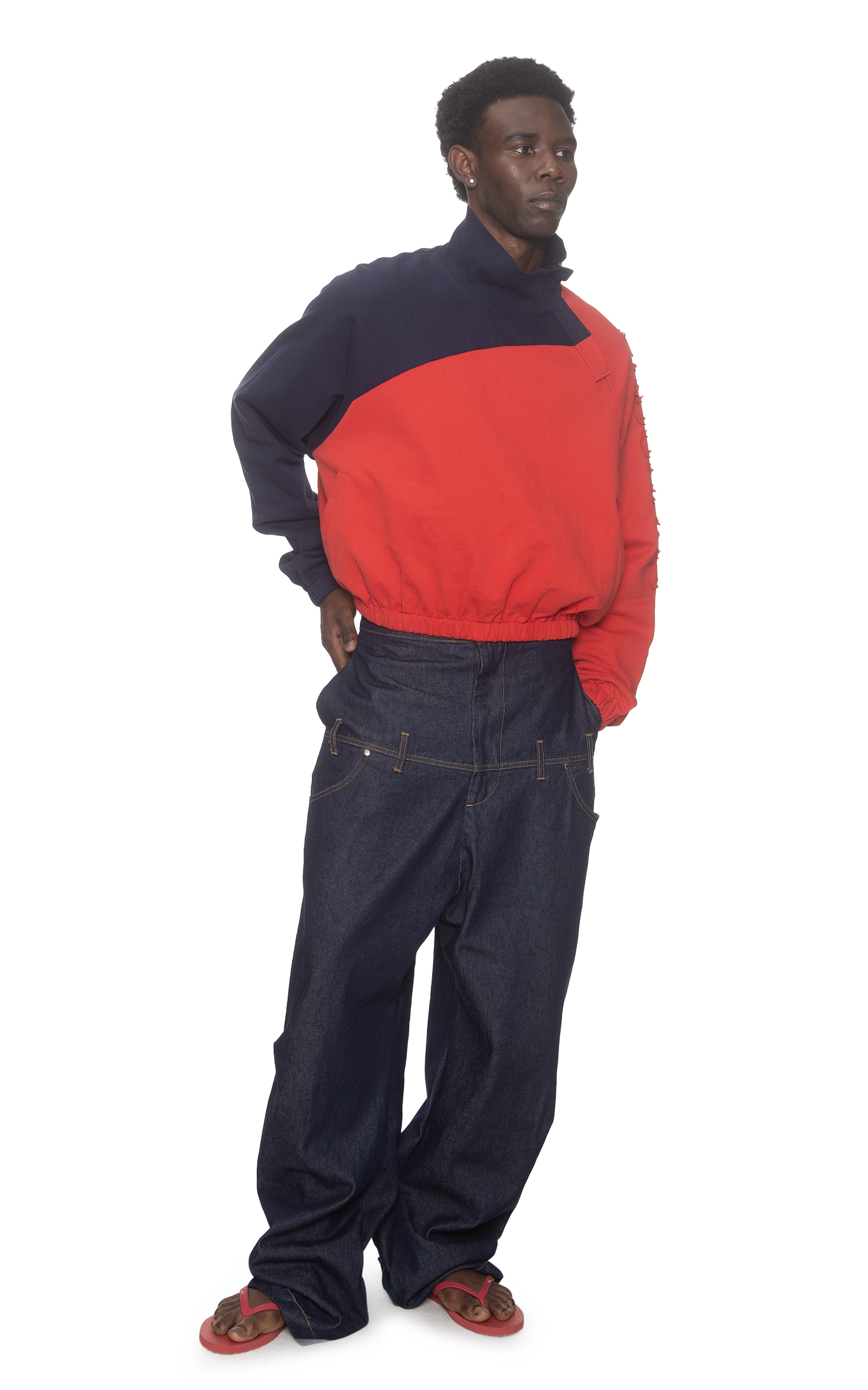 SPORT PULLOVER IN RED