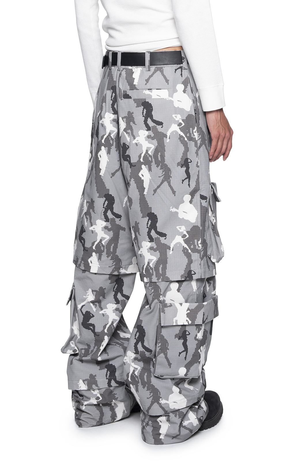GRAY CAMO CARGO PANT
