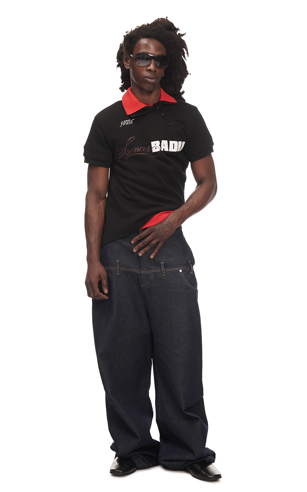 TWISTED GOLF POLO IN BLACK