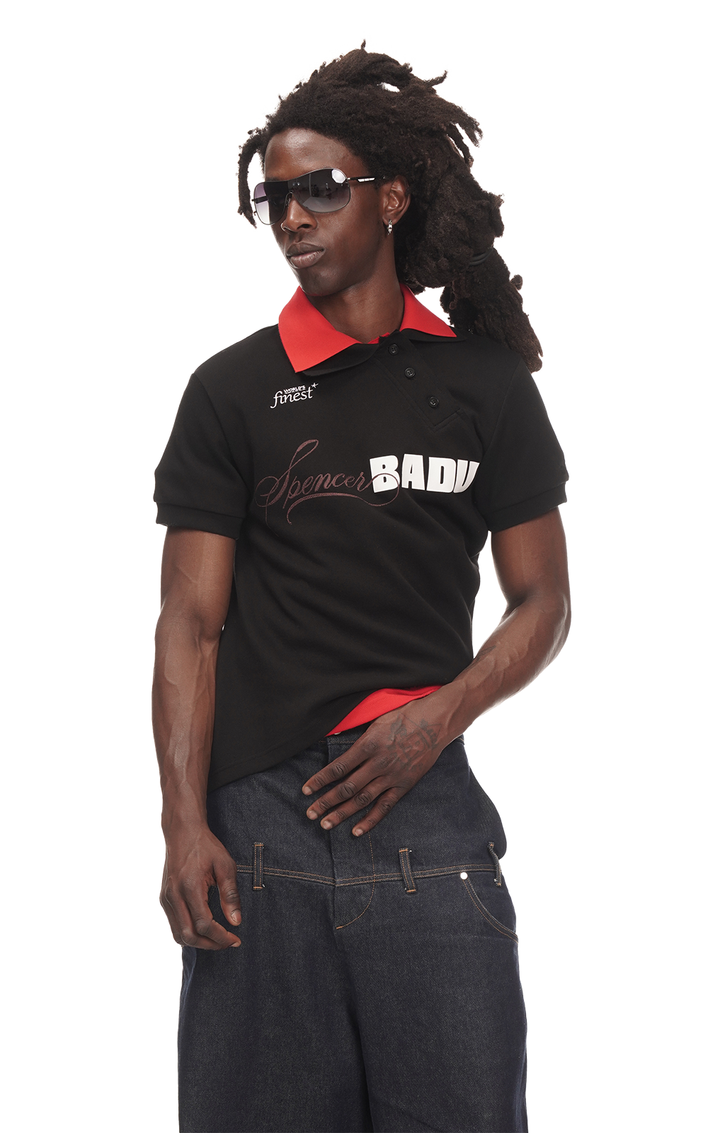 TWISTED GOLF POLO IN BLACK