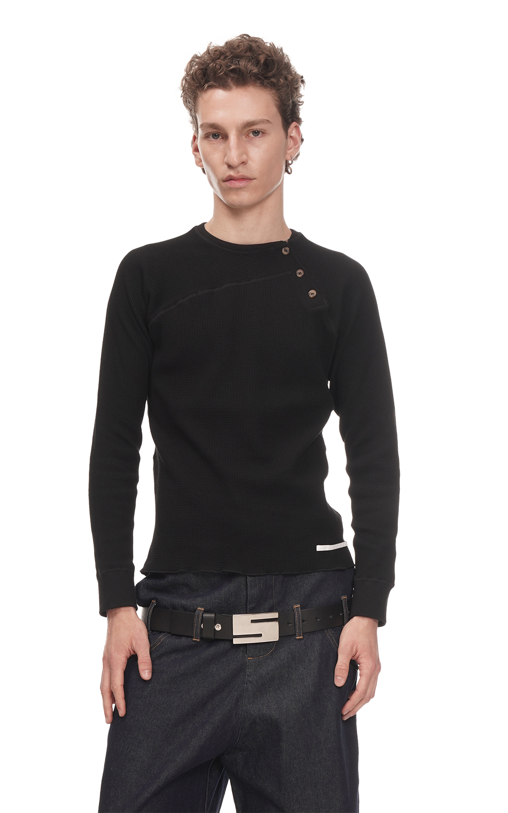 TWISTED HENLEY IN BLACK