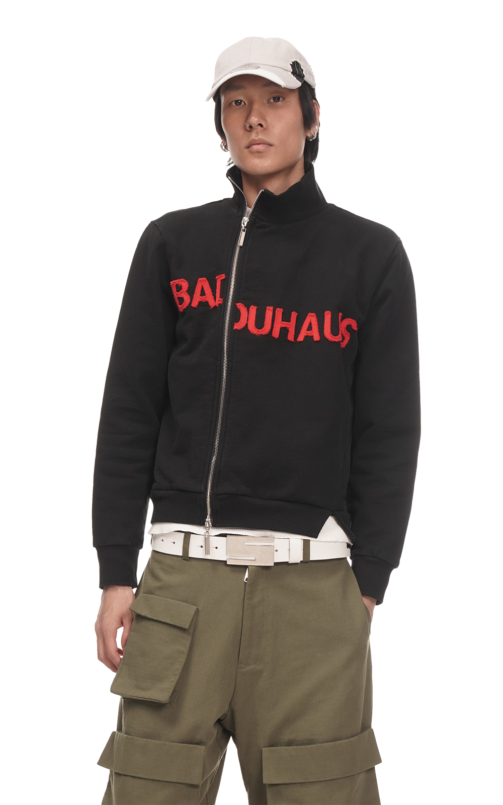 SHRUNKEN TRACK JACKET IN BLACK