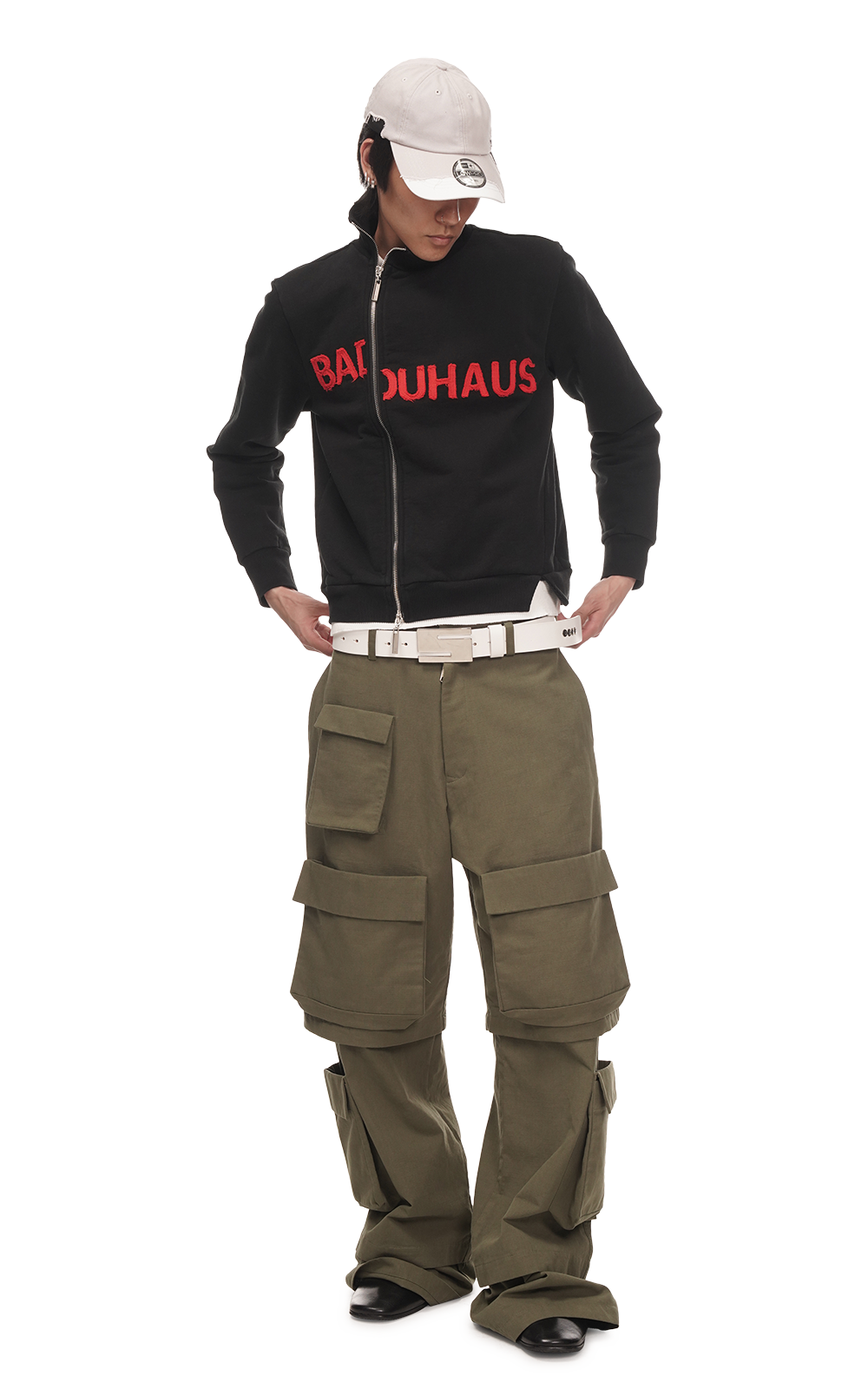 SHRUNKEN TRACK JACKET IN BLACK