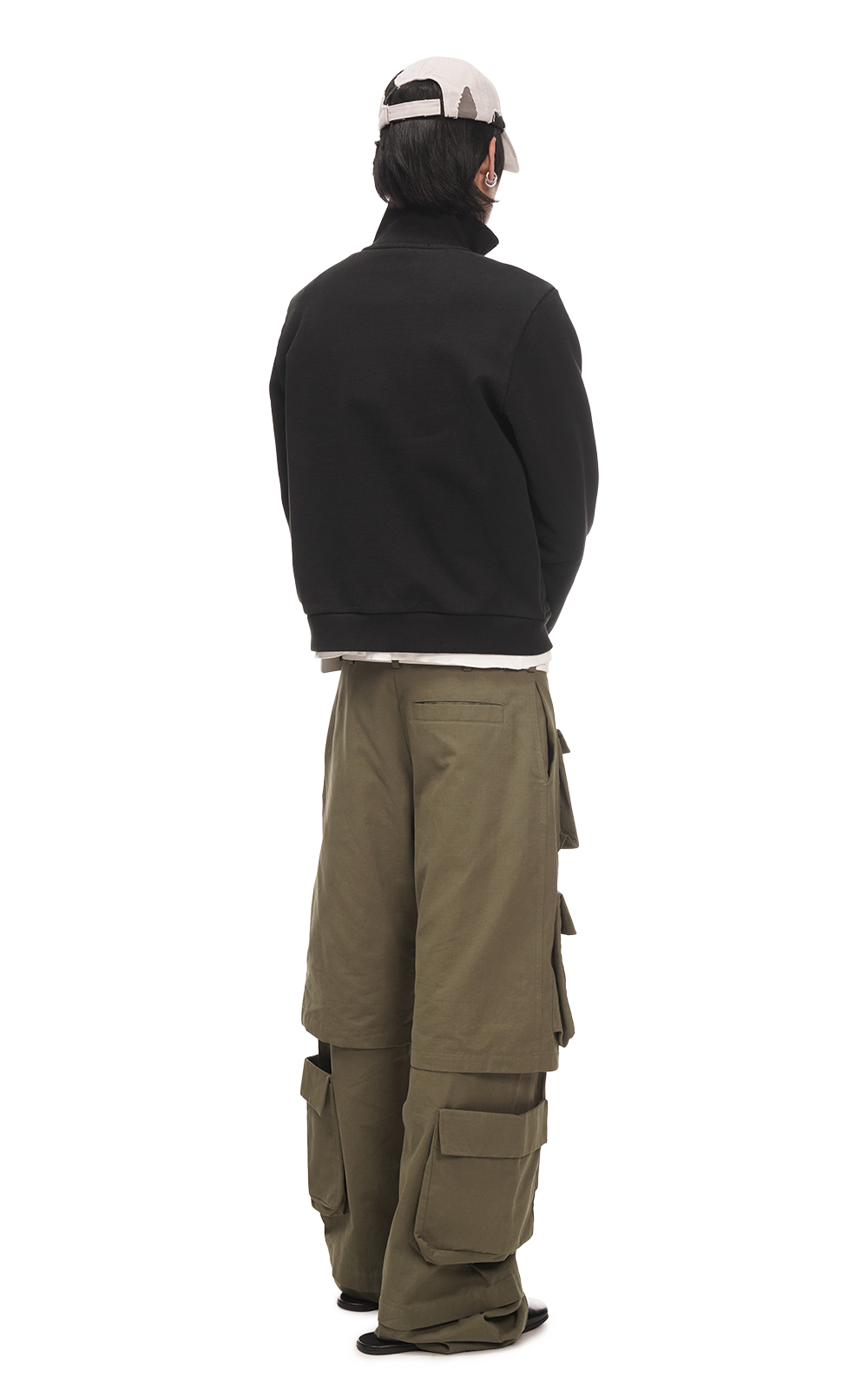 SHRUNKEN TRACK JACKET IN BLACK