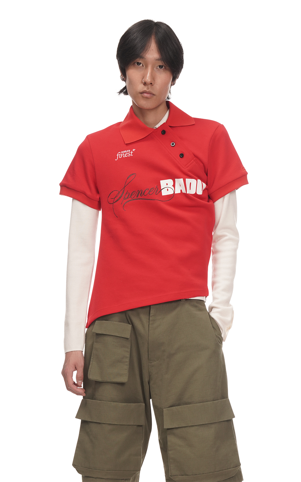 TWISTED GOLF POLO IN RED