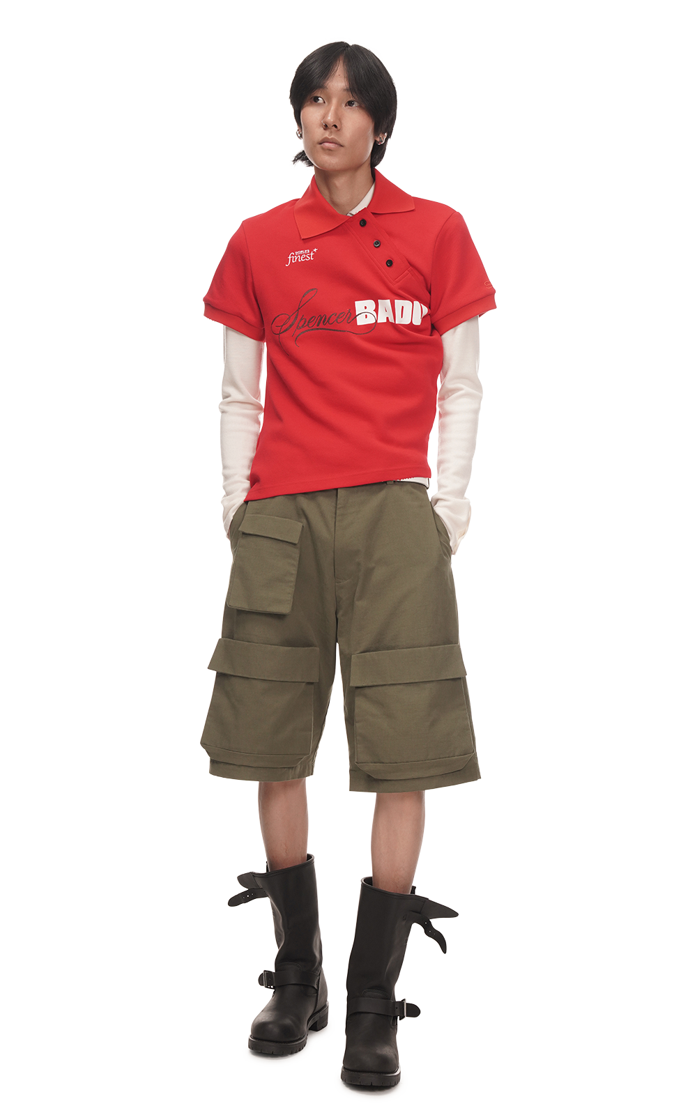 TWISTED GOLF POLO IN RED
