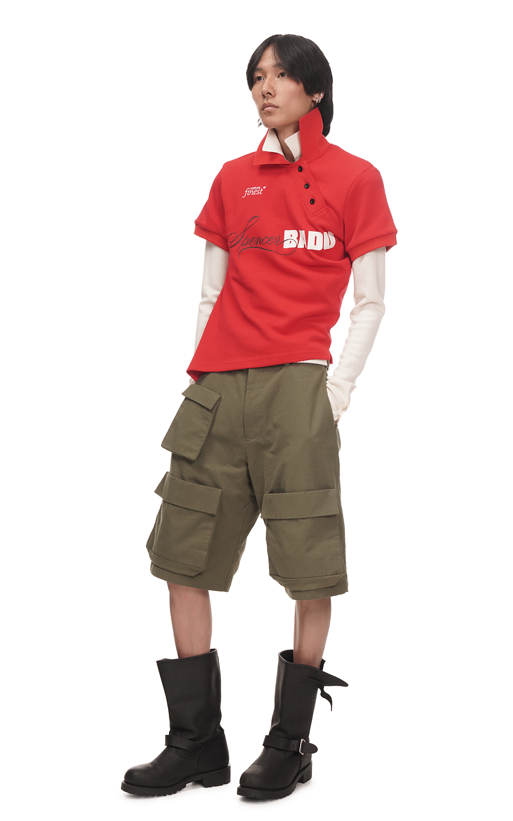 TWISTED GOLF POLO IN RED