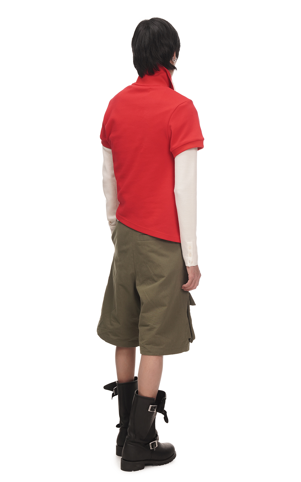 TWISTED GOLF POLO IN RED