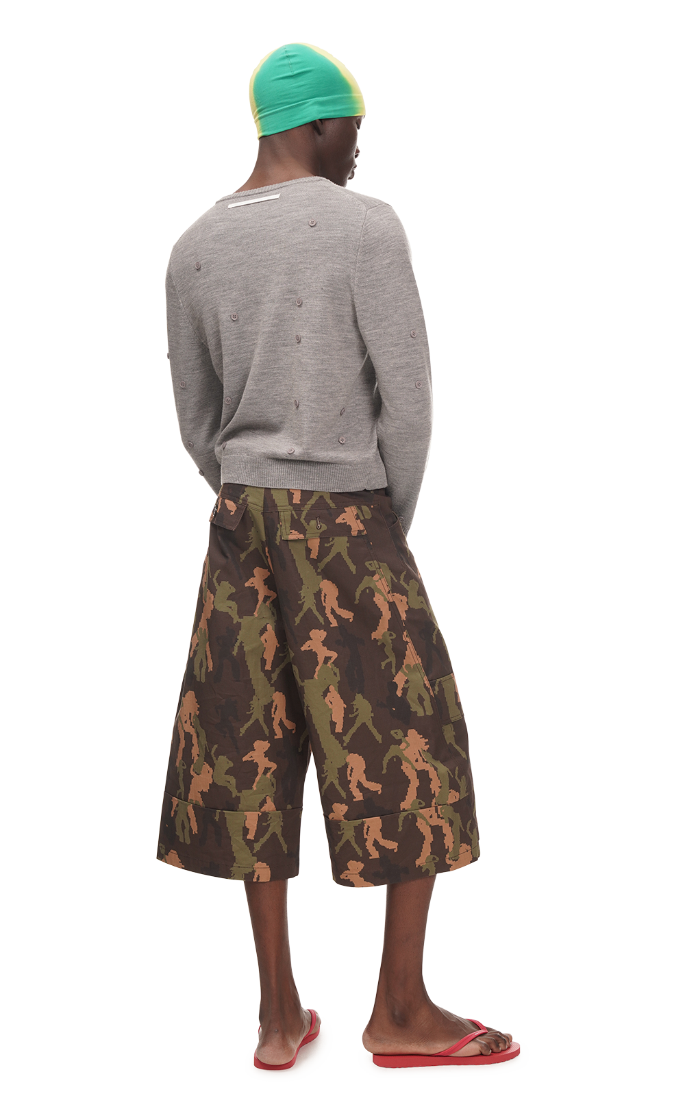 DANCING CAMO CARGO SHORTS IN BROWN