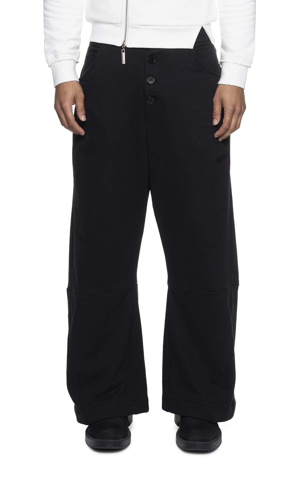 WIDE LOUNGE PANTS IN BLACK