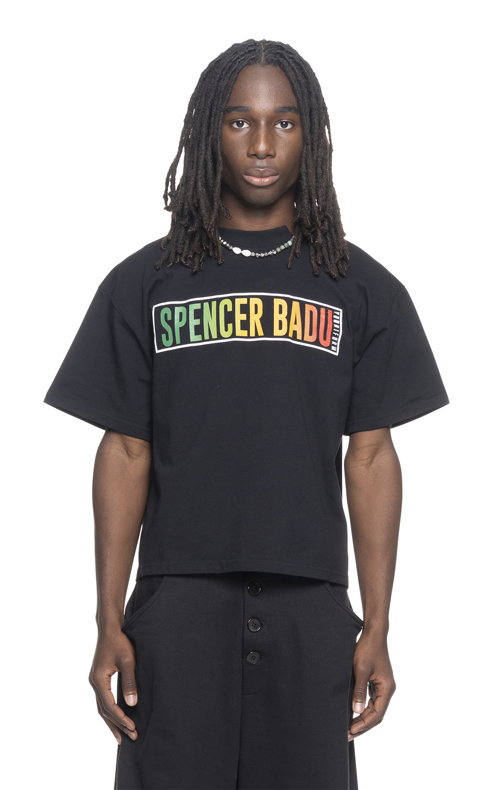 OVERSIZED BOX LOGO TEE IN BLACK
