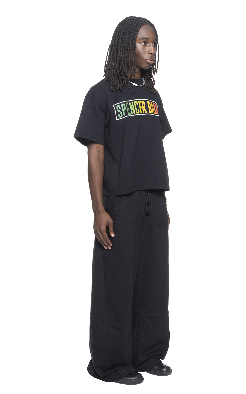 OVERSIZED BOX LOGO TEE IN BLACK