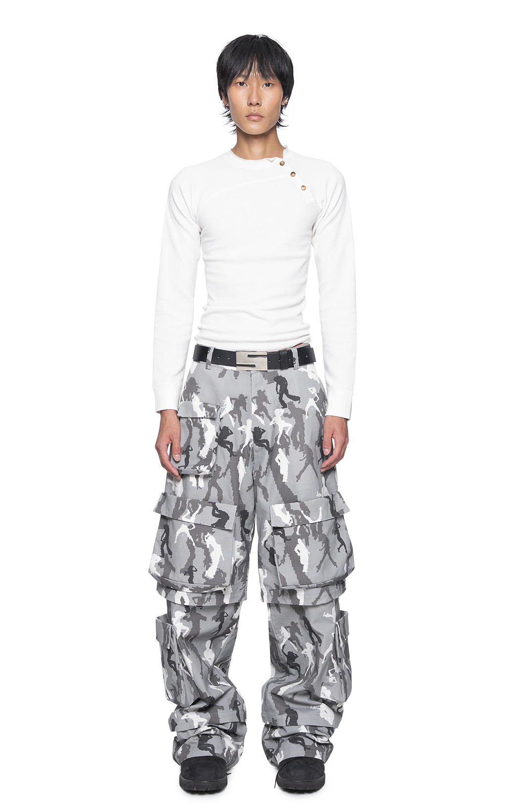 GRAY CAMO CARGO PANT