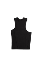 Load image into Gallery viewer, BLACK ASYMMETRICAL TANK TOP
