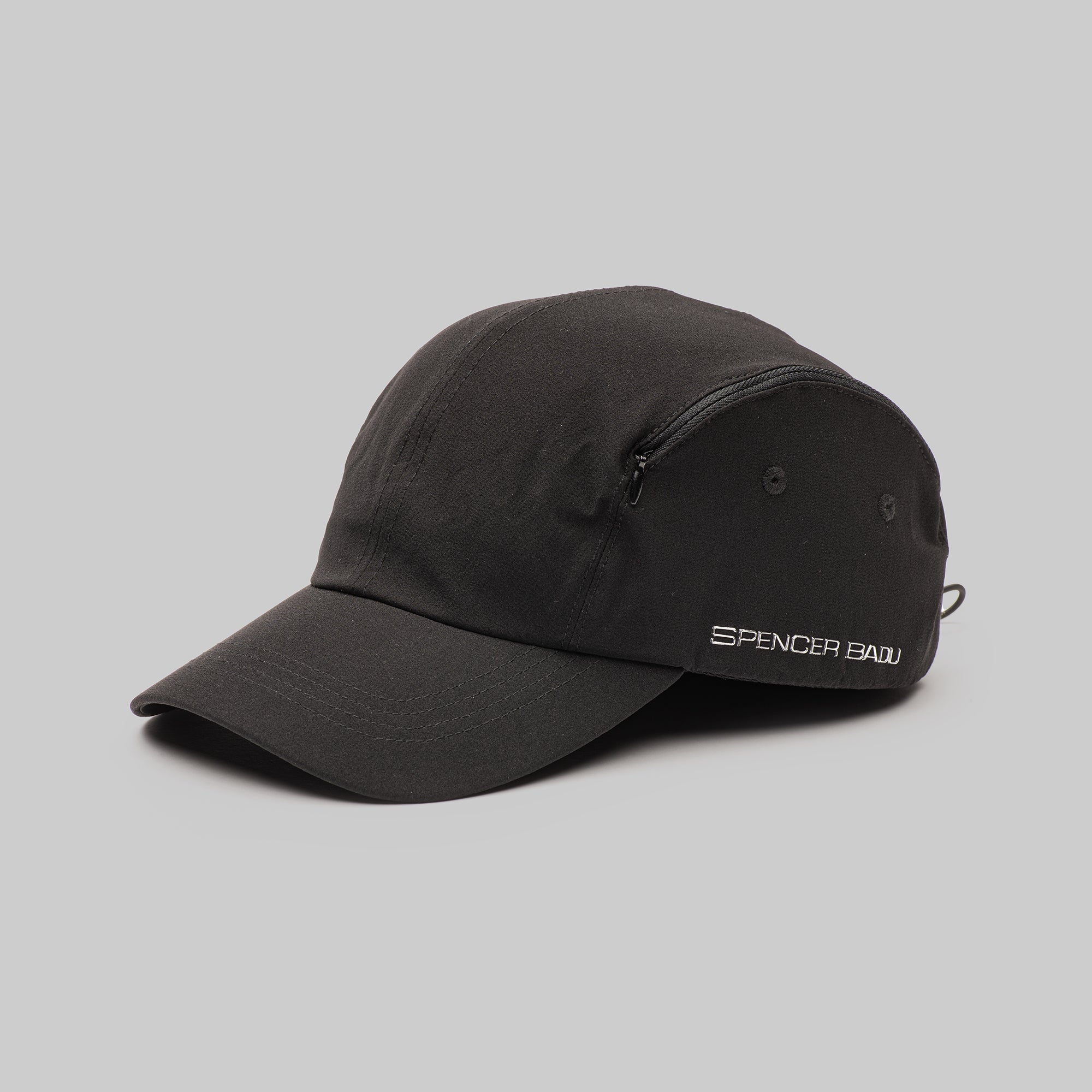 BLACK SIDE ZIP HAT